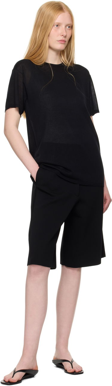 Shortsit TOTEME TOTEME Knit Shorts Musta | 253-WRB0305-YA0187, 3