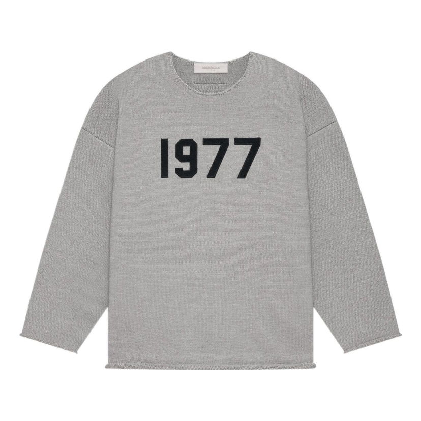 Villapaita Fear of God Essentials 1977 Raw Edge Top Harmaa | FOG-SS22-086
