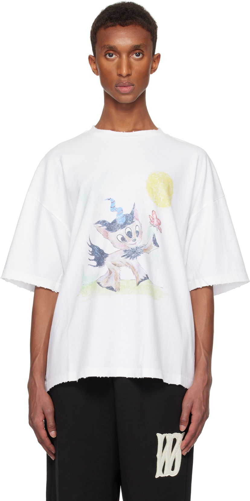 T-paita We11done Monster Pony Graphic T-Shirt Valkoinen | WD-TT3-24-781-U-WH