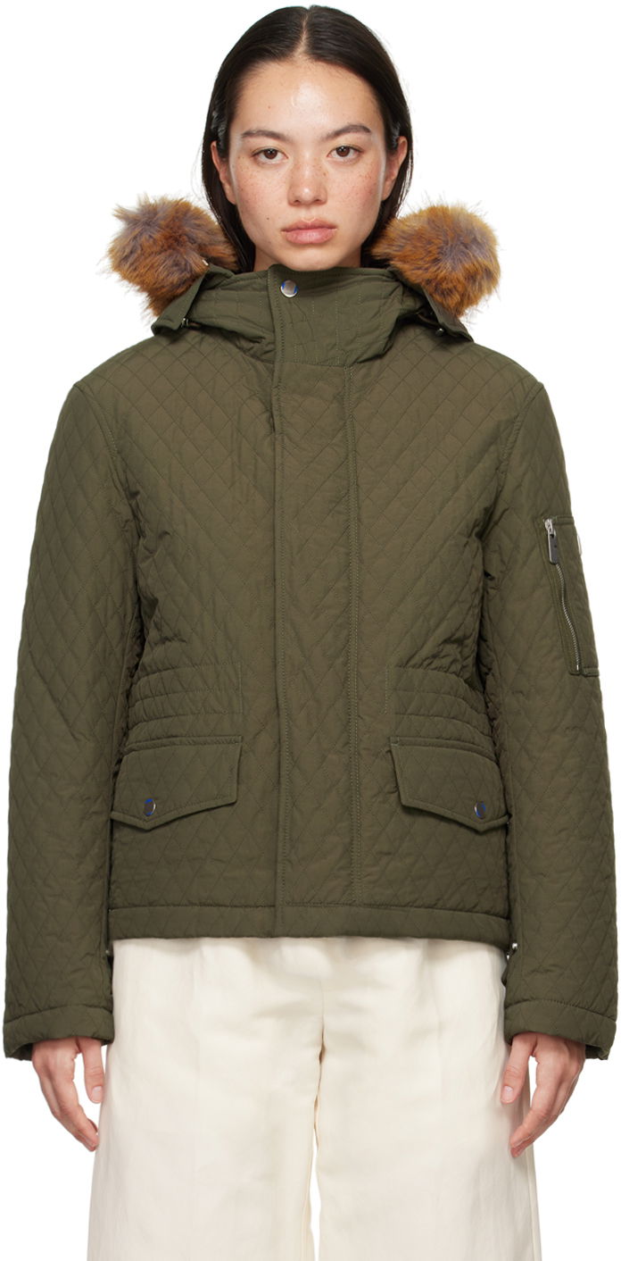 Takki Burberry Quilted Jacket Vihreä | 8091555