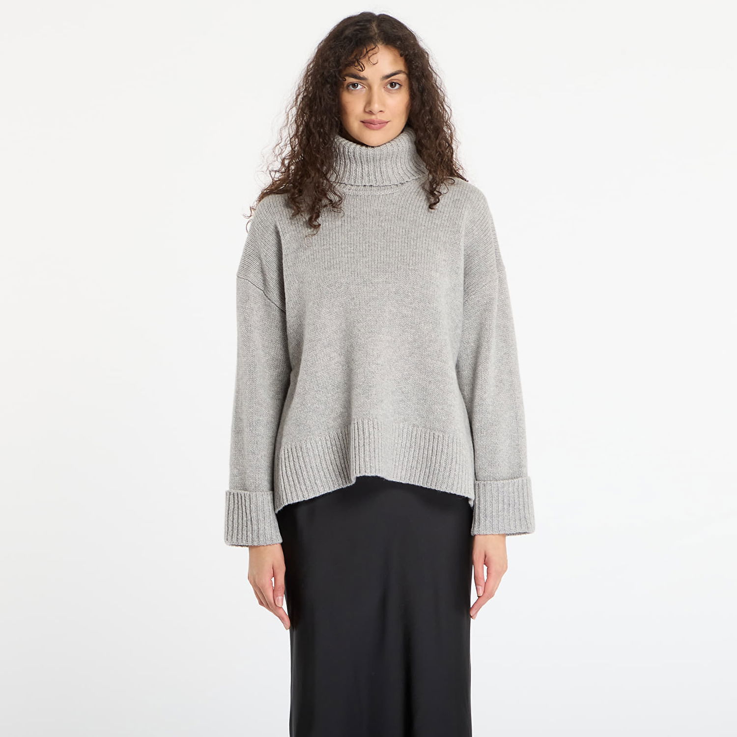 Villapaita Samsoe Samsoe Sakeiku Turtleneck Sweater Harmaa | F24400069_CLR000337, 0