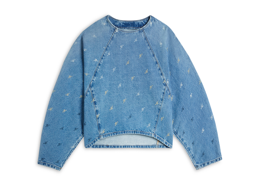 Huppari AXEL ARIGATO Daisy Script A Sweatshirt Sininen | A2162001