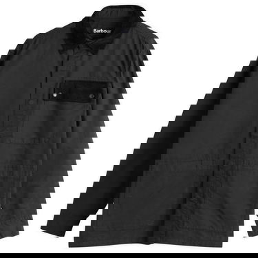 Paita Barbour Heritage + Silverbay OS Twill Overshirt, Size Large Musta | MOS0438BK31, 1