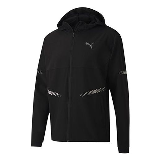 Tuulitakki Puma Runner ID Hooded Jacket Musta | 519382-01