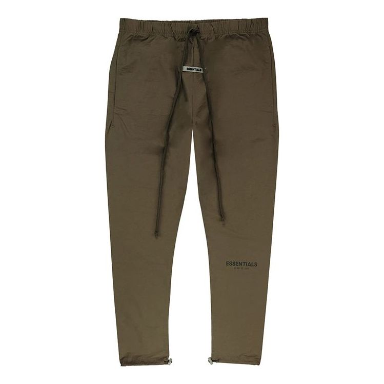 Verryttelyhousut Fear of God Essentials Rain Drum Reflective Nylon Sweatpants Ruskea | FOG-FW21-102