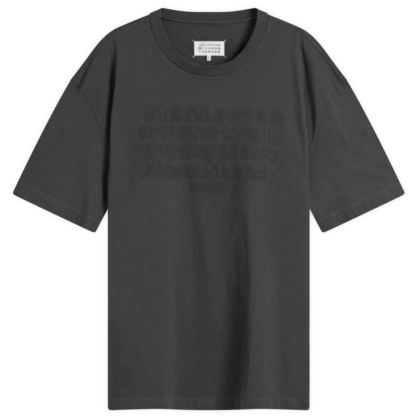 T-paita Maison Margiela Maison Margiela Numbers Jersey T-Shirt, Size Large Musta | S50GC0705-S24567-969