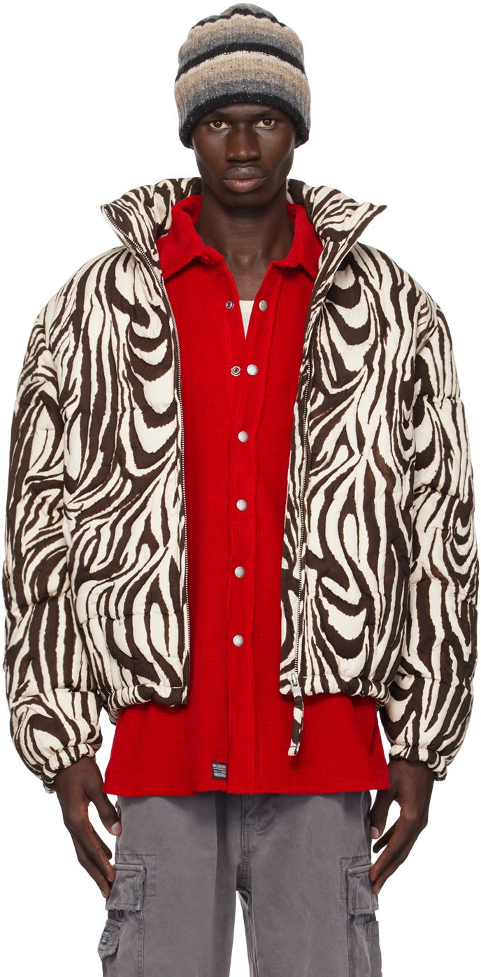Puffer takki ERL ERL Zebra Quilted Puffer Musta | ERL09C002