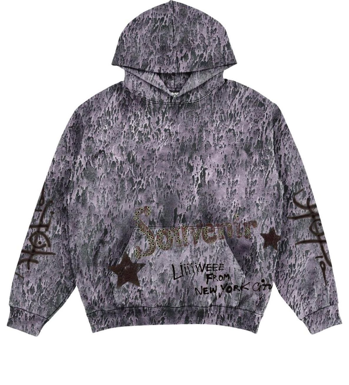 Huppari Cactus Jack by Travis Scott Travis Scott Utopia NYC Souvenir Print Hoodie Violetti | TSCM-HH33, 0