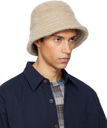 Hattu Dries Van Noten Dries Van Noten Wool Mohair Bucket Hat Beige | 252-029501-2055, 1
