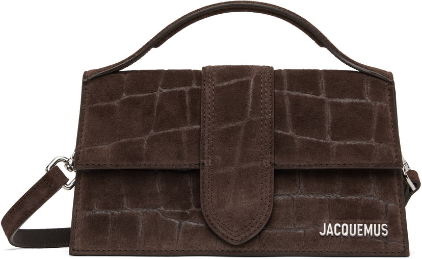 Käsilaukku Jacquemus Jacquemus 'The Large Bambino' Suede Shoulder Bag Ruskea | 25E213BA007-3243