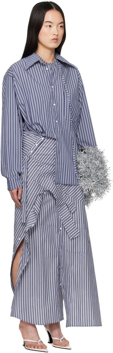 Mekko Ottolinger Ottolinger Deconstructed Shirting Midi Dress Sininen | 11150011101, 1