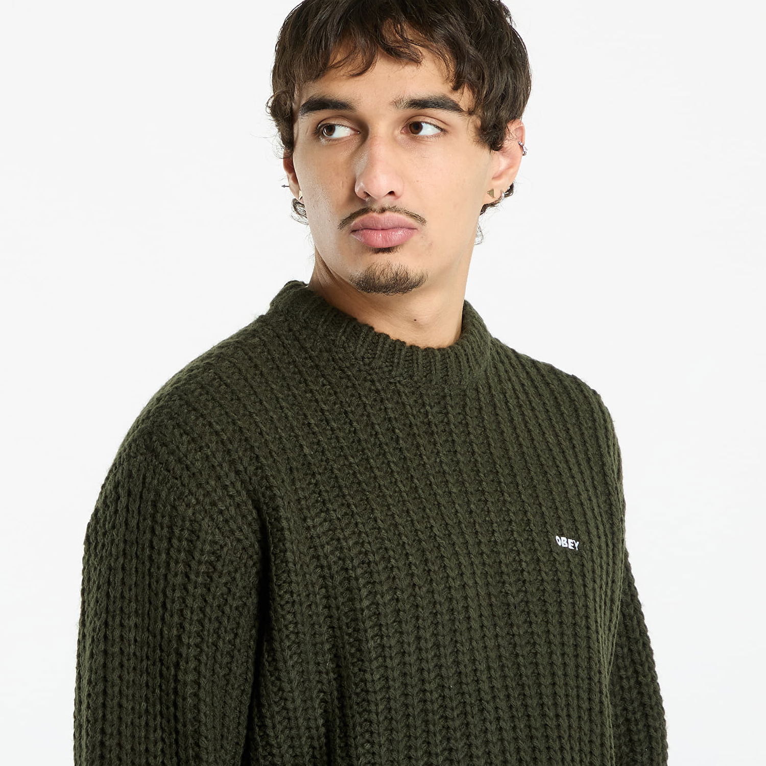 Villapaita OBEY OBEY Bold Chunky Sweater Vihreä | 151000108-RSI, 1