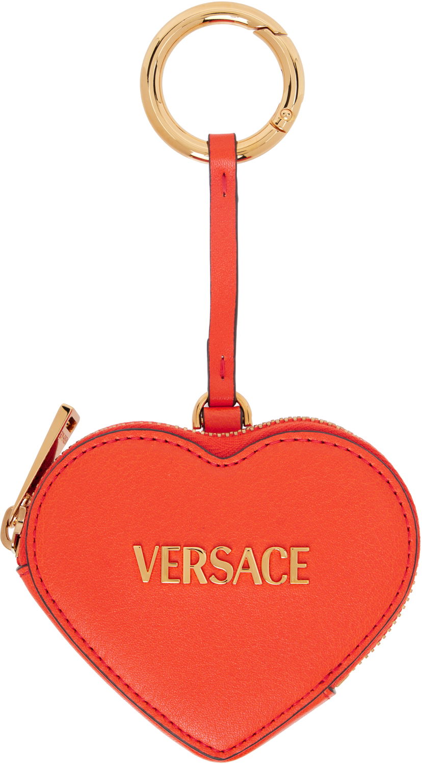 Avaimenperät Versace Versace Heart Tag Coin Pouch Punainen | 1019350_1A13171_1RC1V