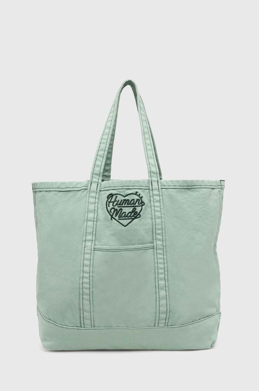 Kangaskassi Human Made Garment Dyed Tote Bag Vihreä | HM27GD037
