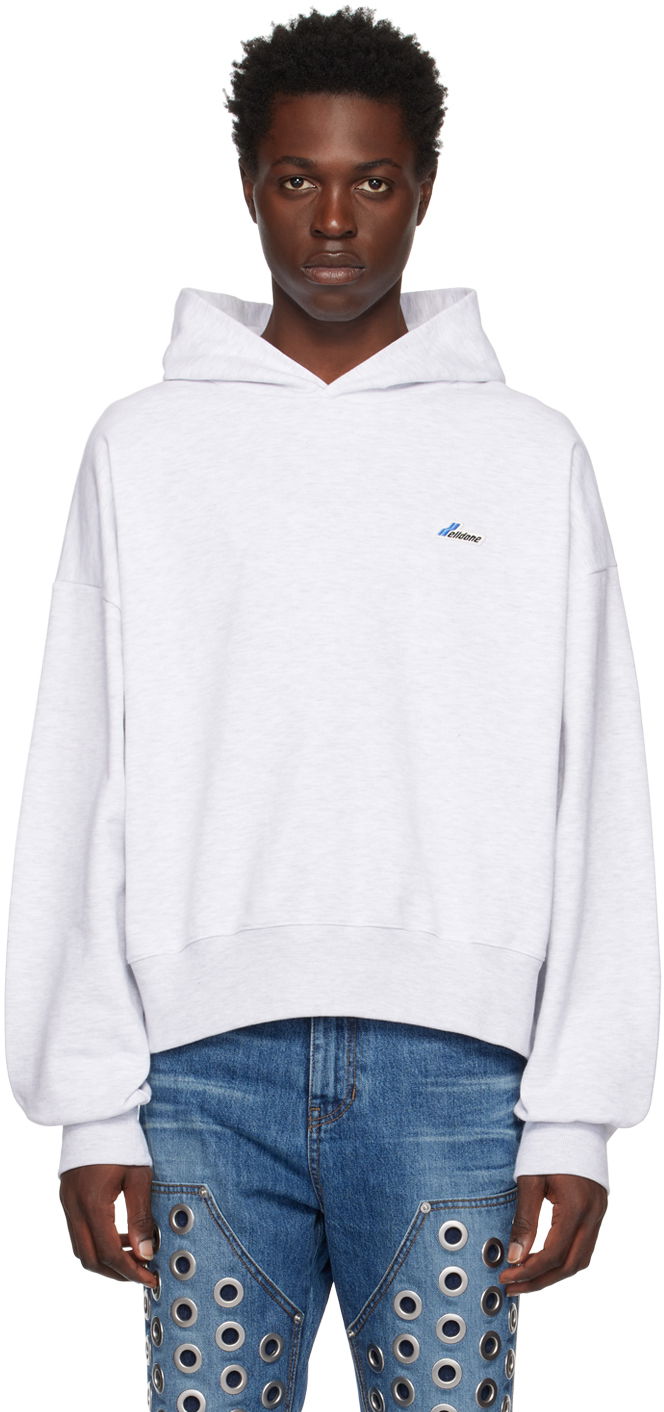 Huppari We11done Embroidered Hoodie Harmaa | WD-TH3-22-714-U-GY