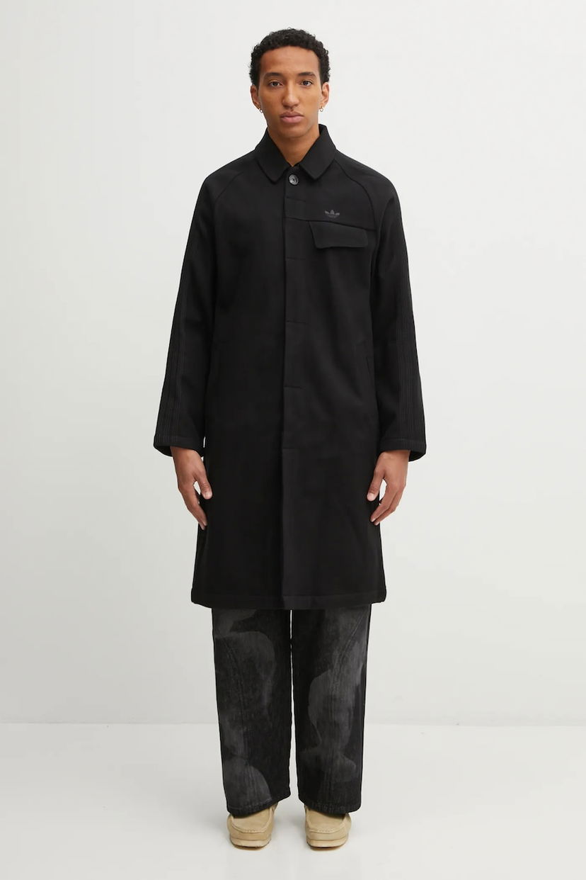 Takit adidas Originals adidas Originals P Ess Overcoat Musta | JW0120