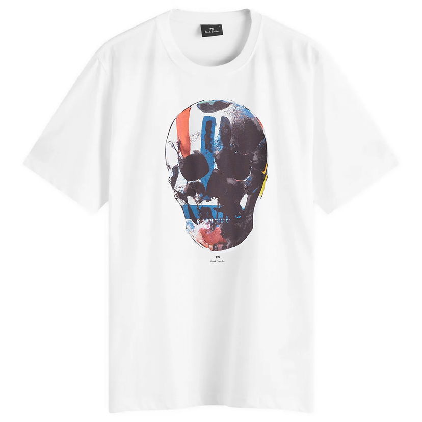 T-paita Paul Smith Paul Smith Skull Print T-Shirt, Size Small Valkoinen | M2R-011R-NP4685-01