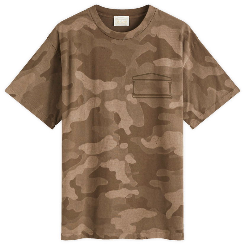 T-paita Aries Aged Camo Temple T-Shirt Vihreä | AR60001-DOL