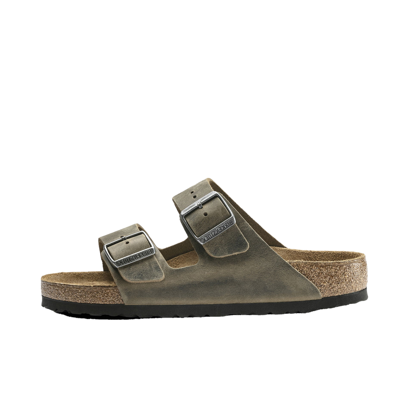 Tennarit ja kengät Birkenstock Arizona Soft Footbed Oiled Leather Faded Khaki Vihreä | 1019313/1019377