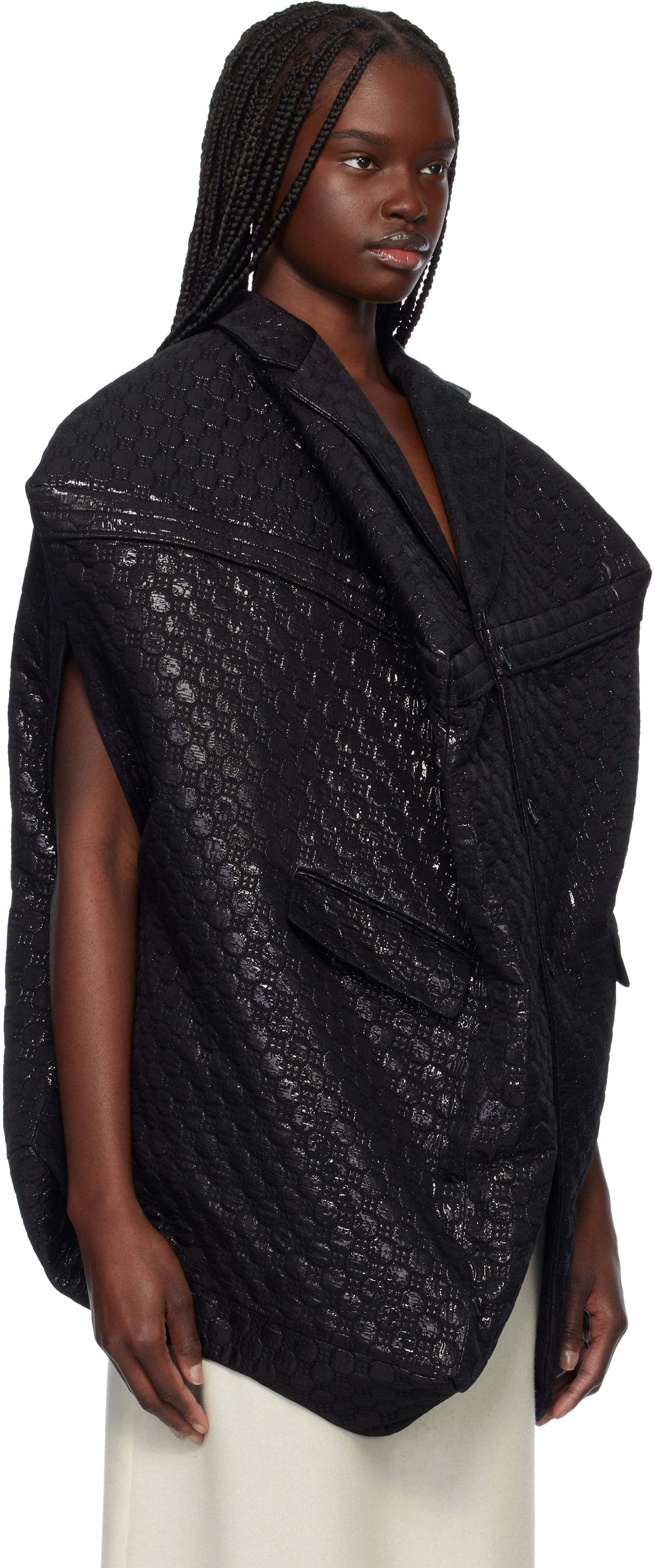 Liivi Comme des Garçons Comme des Garçons Lame Floating Weave Vest Musta | GO-J027-051-1, 1