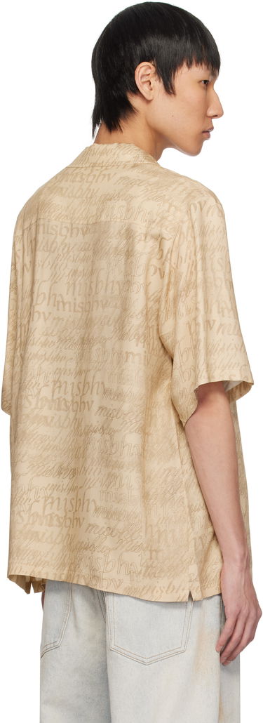 Paita MISBHV MISBHV All Over Print Viscose Shirt Beige | 250M132, 2