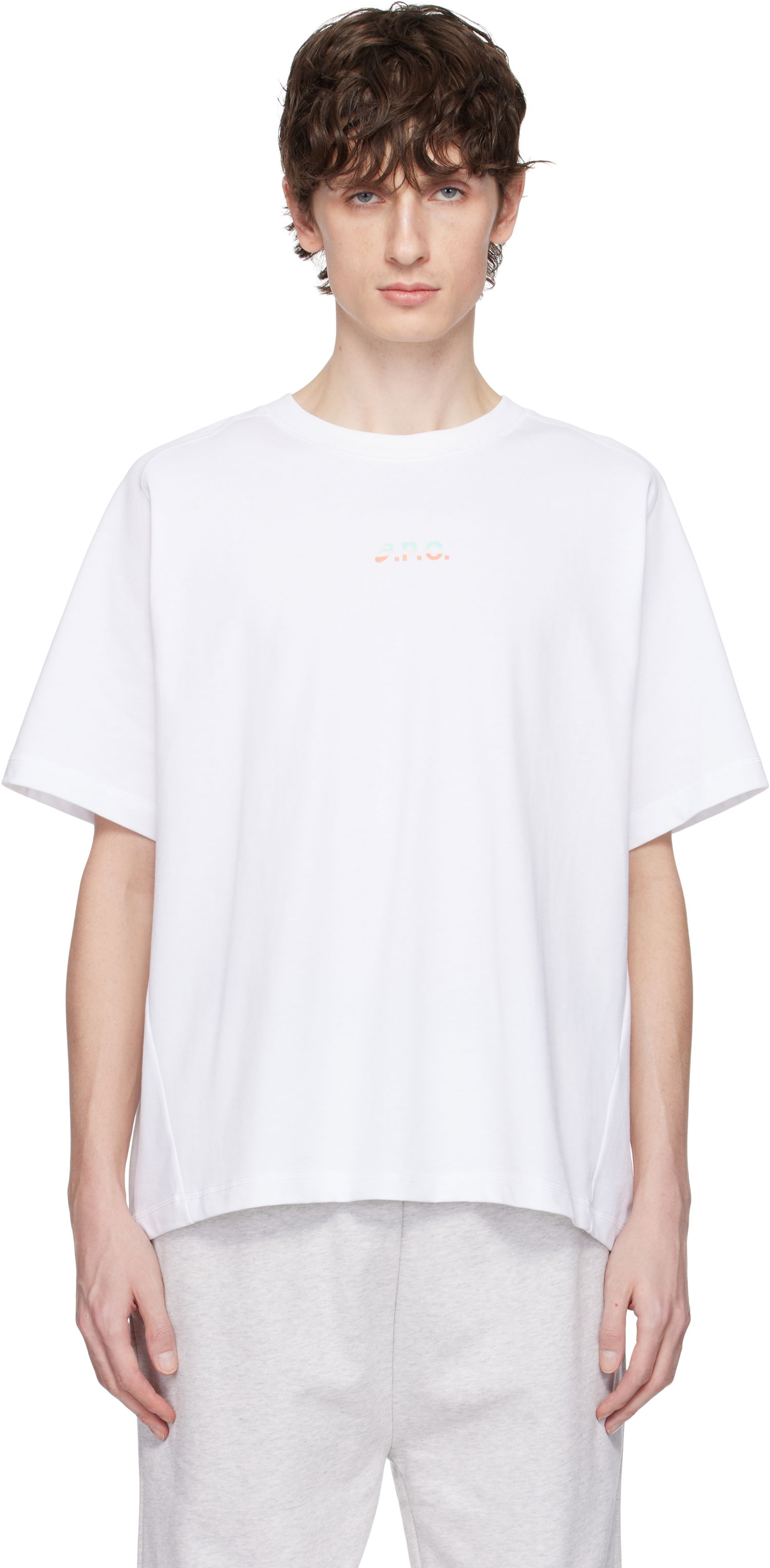 T-paita A.P.C. A.P.C. ASICS Edition Wind T-Shirt Valkoinen | COEAV-H26453, 0