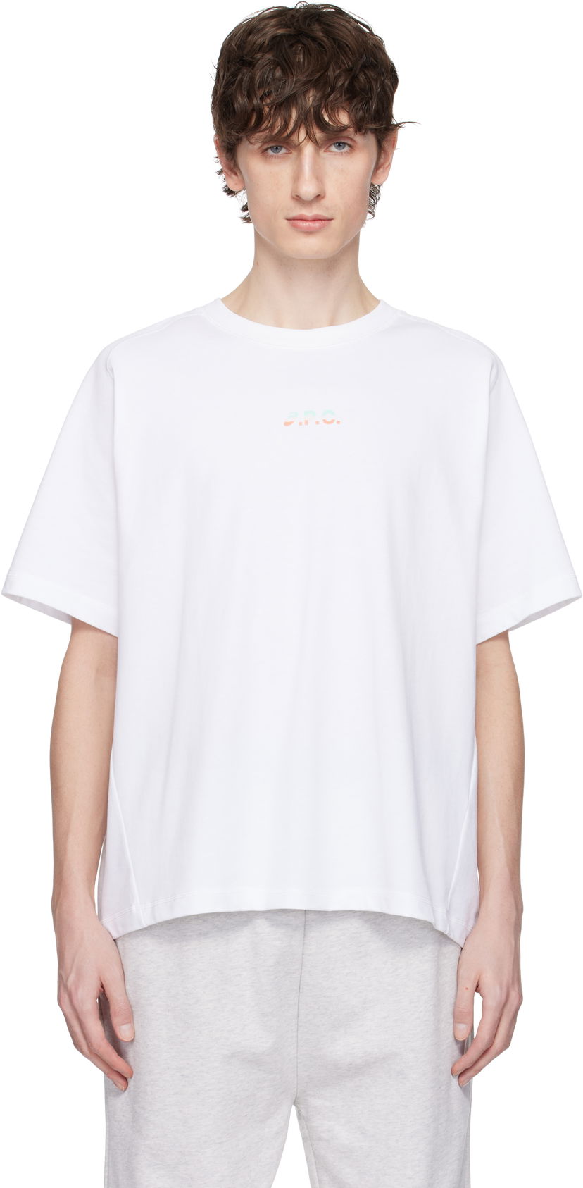 T-paita A.P.C. A.P.C. ASICS Edition Wind T-Shirt Valkoinen | COEAV-H26453