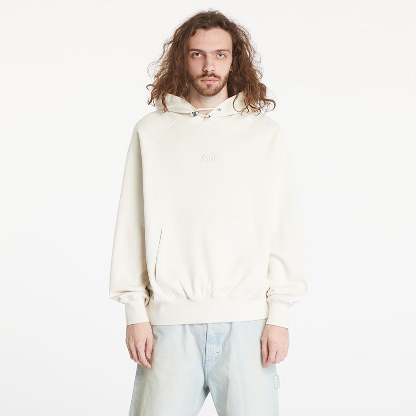 Huppari Vans LX Premium Fleece Hoodie Turtle Dove Valkoinen | VN000GZ189F1