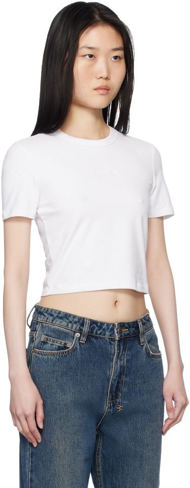 Crop top Ksubi Ksubi 1999 Plus Baby Cropped T-Shirt Valkoinen | WPS25TE012, 1