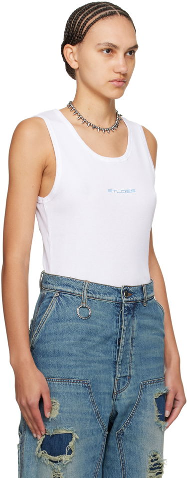 Tankkitoppi Études Pippen White Tank Top Valkoinen | E24MM161A03200, 4
