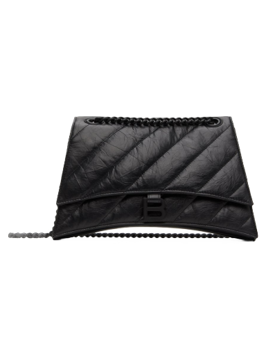 Olkalaukku Balenciaga Medium Crush Chain Bag Musta | 716393 210IY