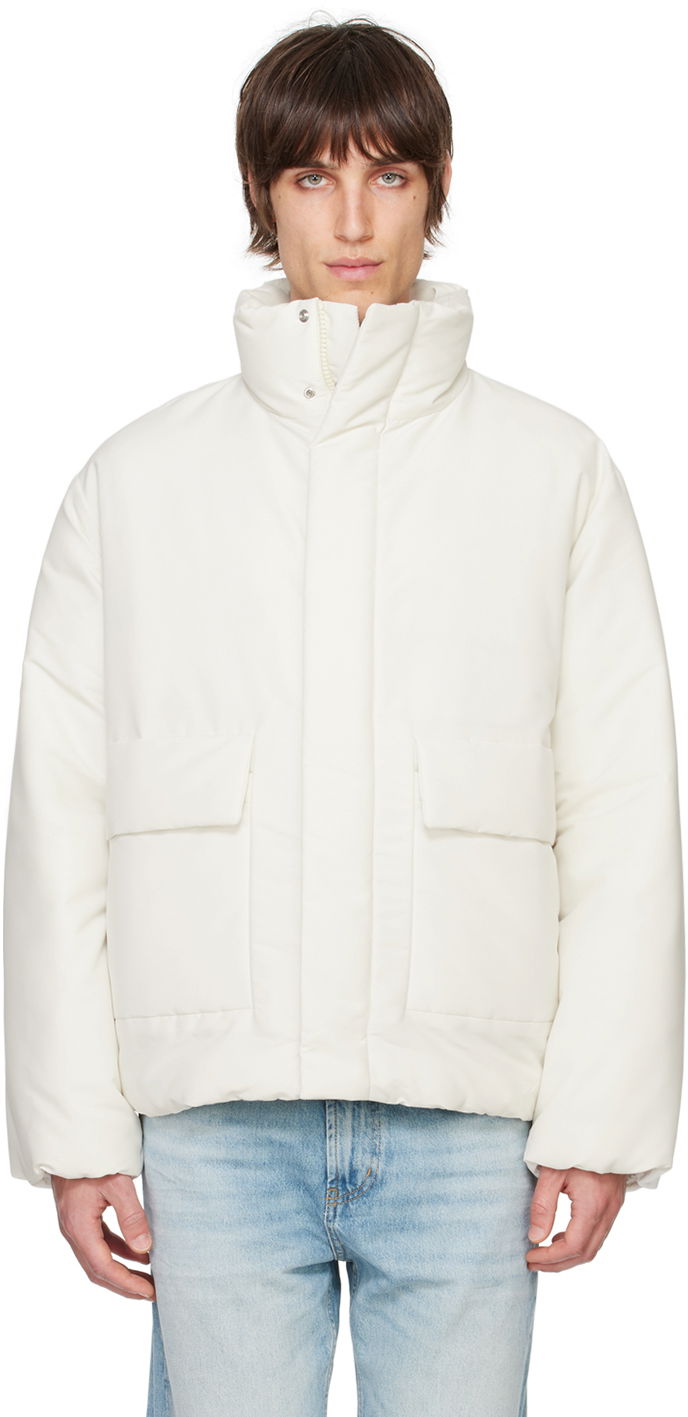 Puffer takki BOSS Taffeta Down Jacket Valkoinen | 50521454
