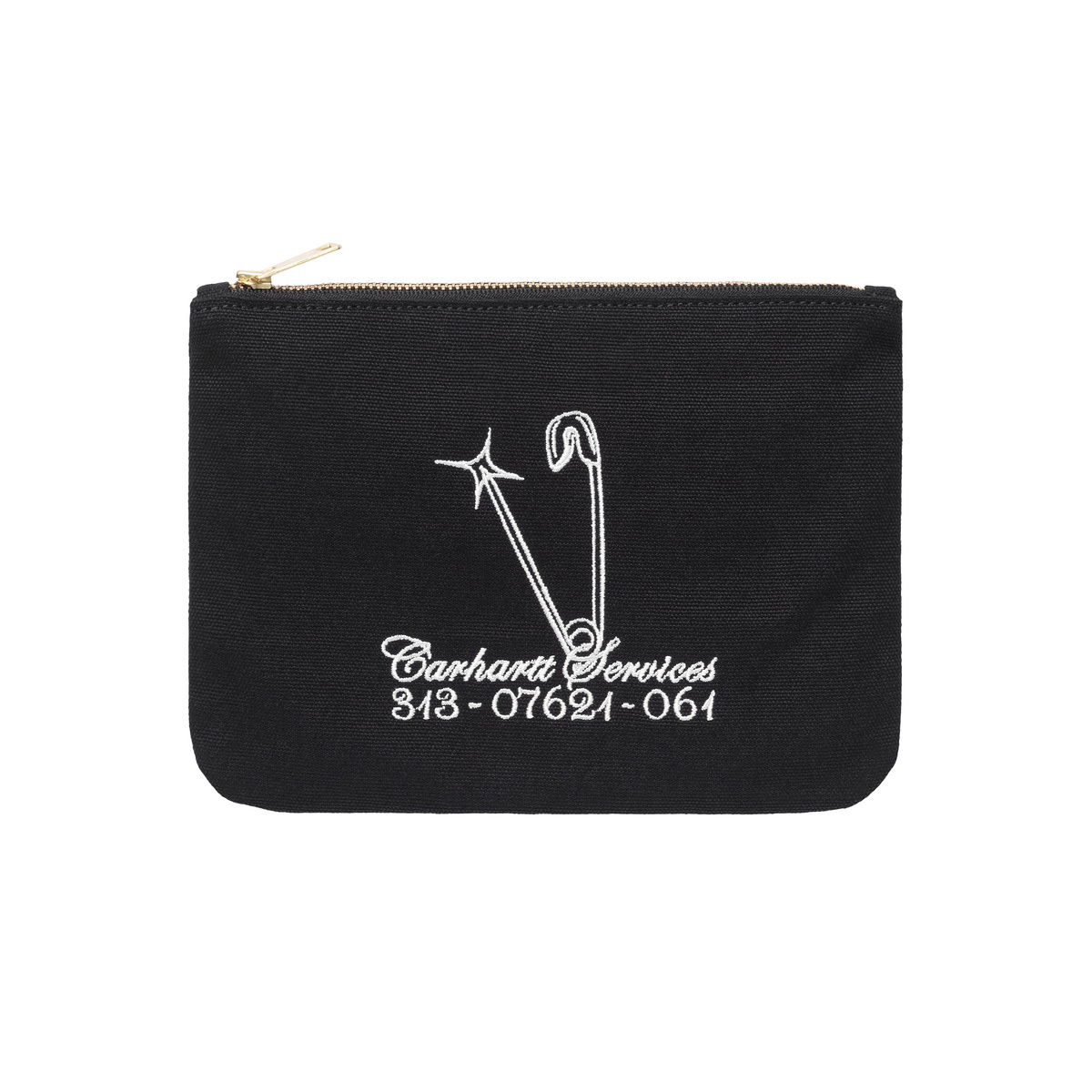 Lompakko Carhartt WIP Canvas Graphic Zip Wallet Musta | I033096_25V_XX, 0