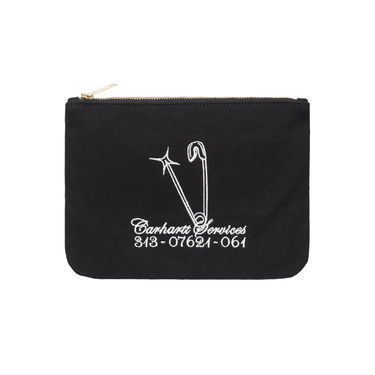 Lompakko Carhartt WIP Canvas Graphic Zip Wallet Musta | I033096_25V_XX, 0