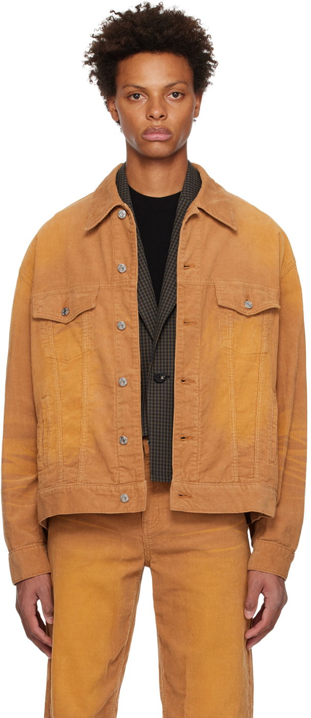 Takki We11done We11done Oversized Corduroy Jacket Oranssi | WD-DJ3-22-388-U-CM