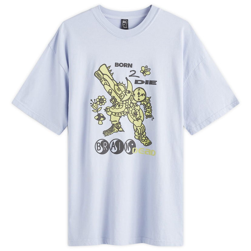 T-paita Brain Dead Born 2 Die T-Shirt Sininen | F24T00004083-PERI