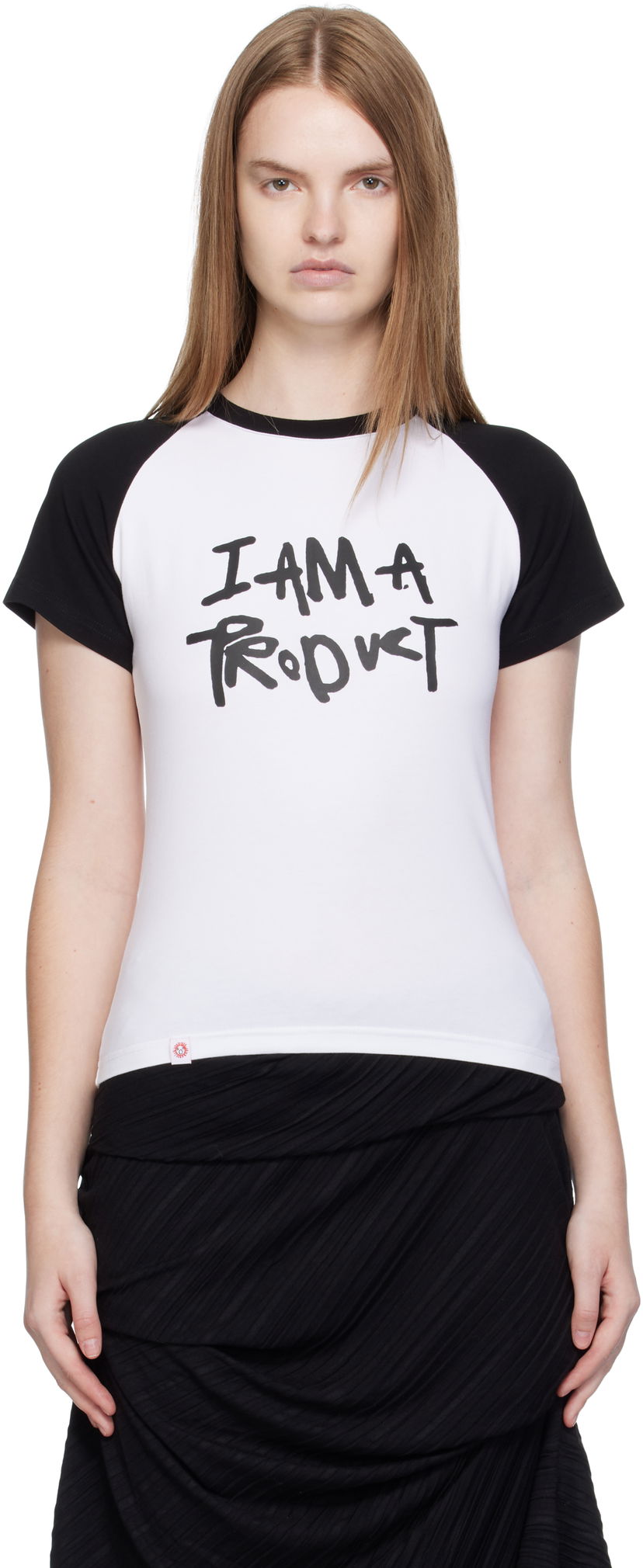 T-paita Charles Jeffrey Loverboy Charles Jeffrey LOVERBOY Graphic Baby Raglan T-Shirt Valkoinen | 52082001
