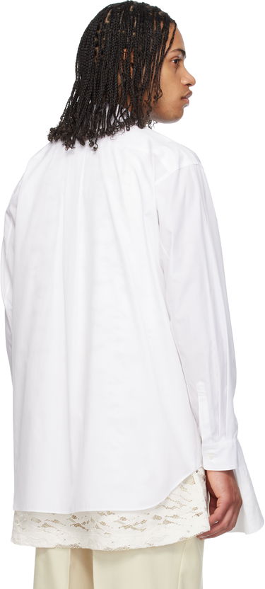 Paita Comme des Garçons Homme Plus Layered Cotton Cloth Shirt Valkoinen | PO-B024-051, 2