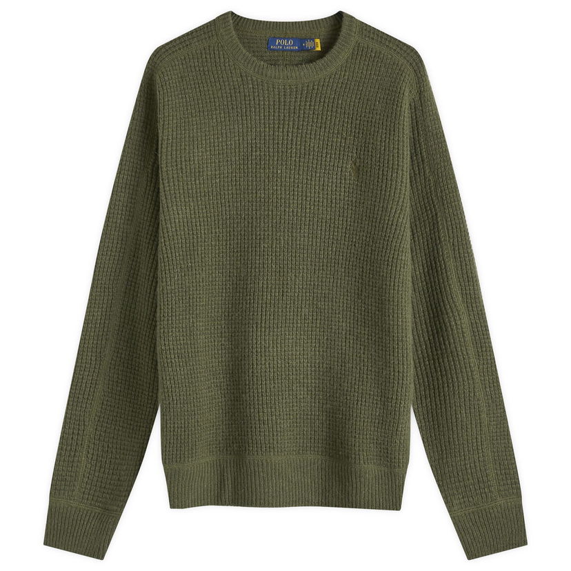 Villapaita Polo by Ralph Lauren Ralph Lauren Men's Waffle Knit Sweater, Large Vihreä | 710956807001