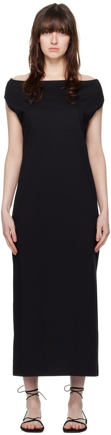Mekko Loulou de Saison Loulou de Saison Martial Maxi Dress Musta | MARTIAL