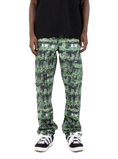 Cargo housut Pleasures Natural Cargo Pants Multi Vihreä | P23SP038-MULTI