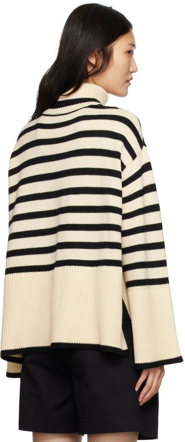 Villapaita TOTEME Signature Stripe Turtleneck Sweater Beige | 212-562-758, 2