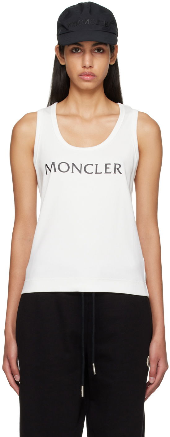 Tankkitoppi Moncler Printed Valkoinen | I10938P0000189A0D, 0