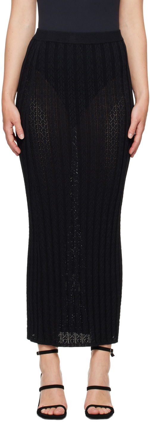 Hame Loulou de Saison Loulou de Saison Dera Maxi Knit Skirt Musta | DERA