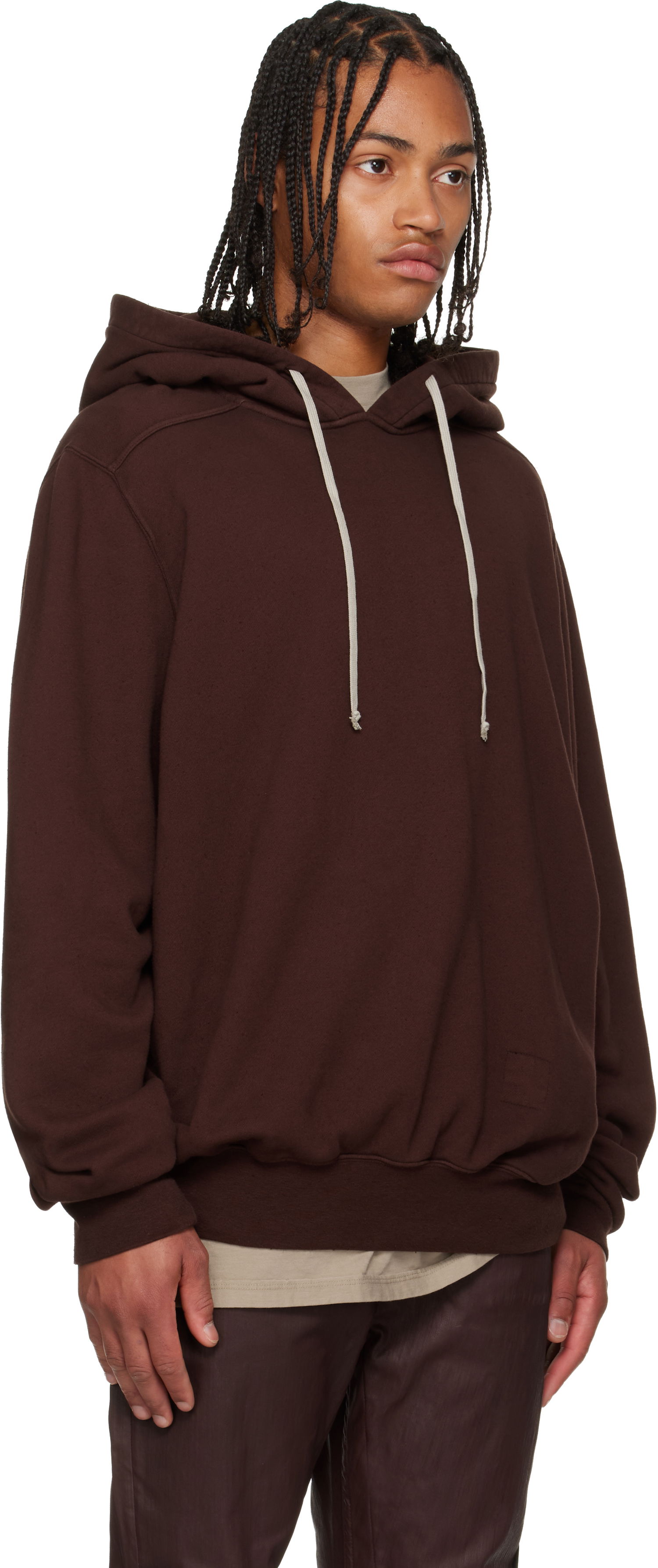Huppari Rick Owens DRKSHDW Concordians Jumbo Hoodie Ruskea | DU02E7274 RN, 1