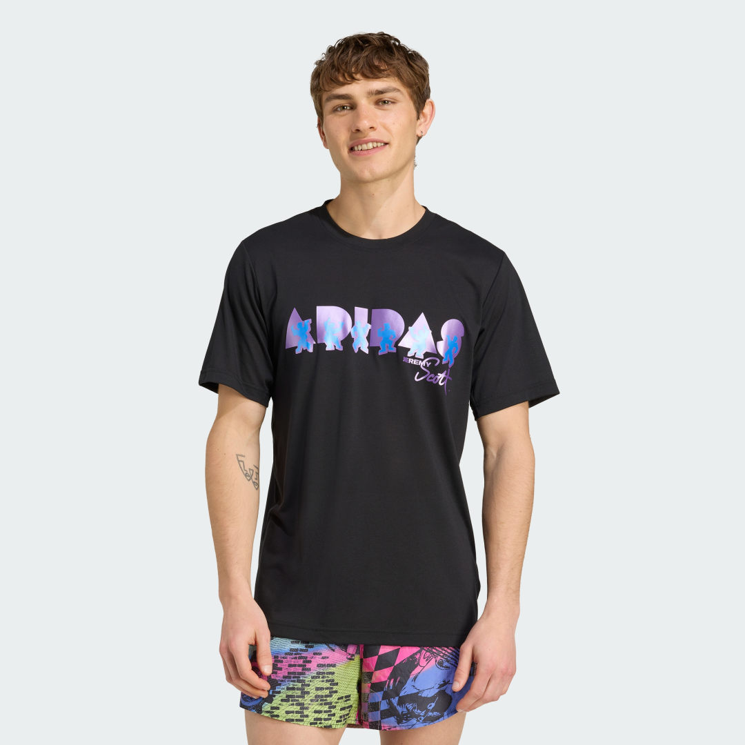 T-paita adidas Performance adidas x Jeremy Scott Graphic Tee Musta | JL7620, 0