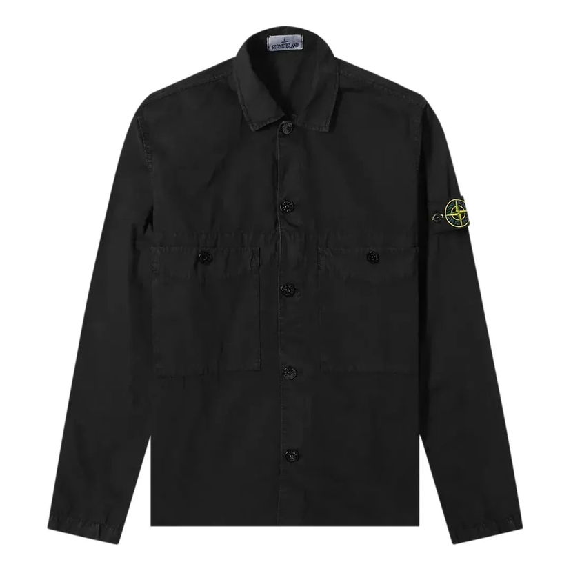 Paita Stone Island Two Pocket Overshirt Musta | 7415110WN-V0129