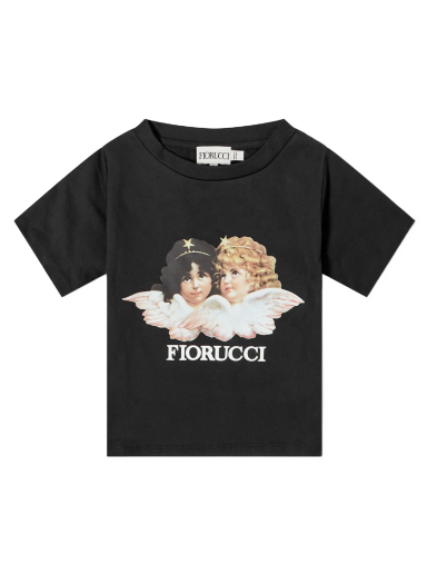 Crop top Fiorucci Classic Angel Crop Tee Musta | W16TCRT2CBK