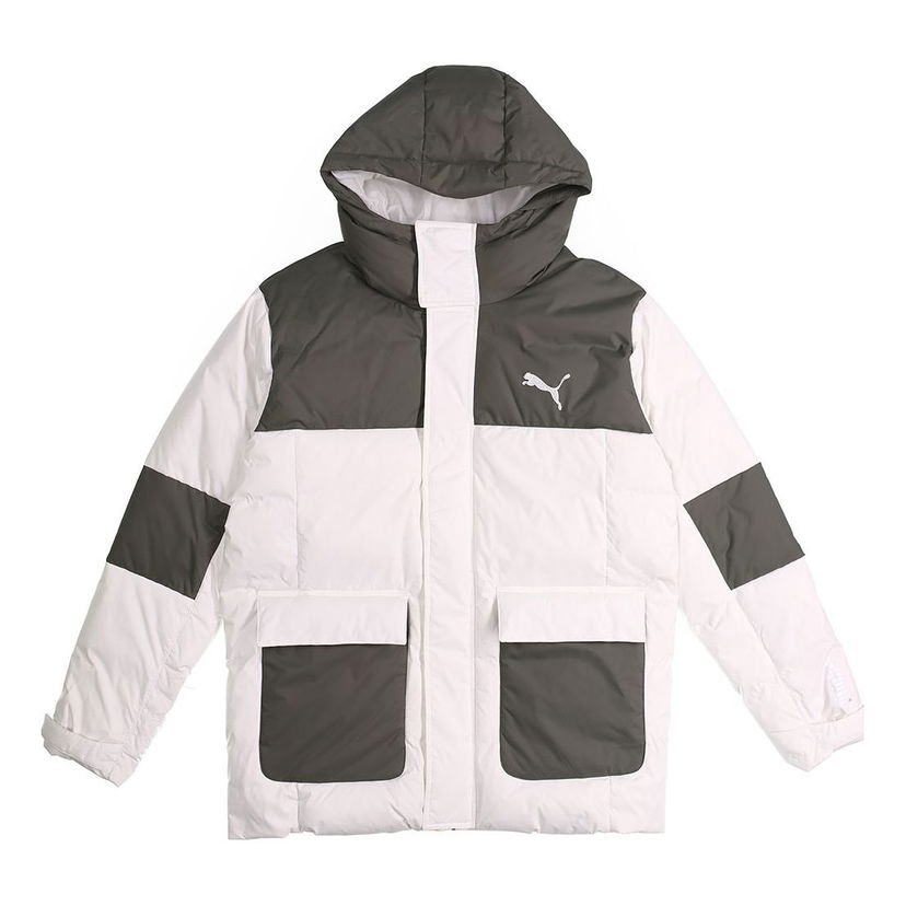 Puffer takki Puma Protective Down Jacket Valkoinen | 586604-42