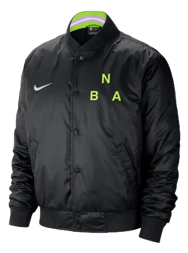 Bomber-takki Nike NBA Team 31 Courtside Lightweight Jacket Musta | DR9074-010